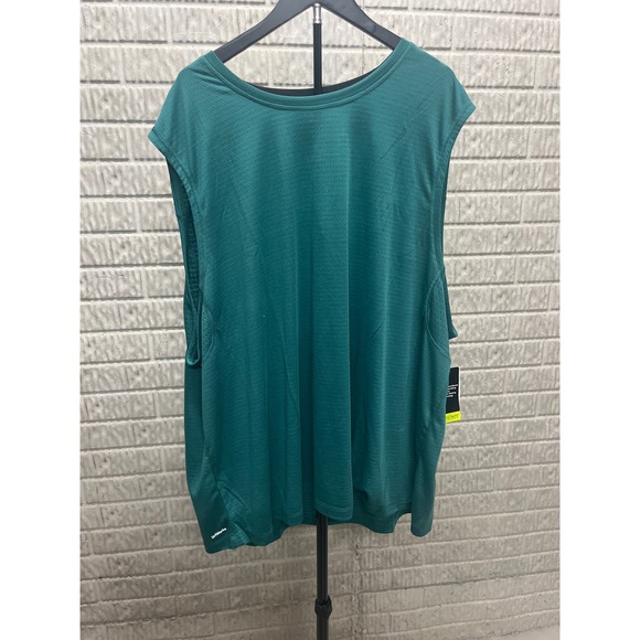 Athletic Works Other - Athletic Works Mens 5XL Teal Cistern Mixed Media Muscle Tank Top DriWorks AW2610